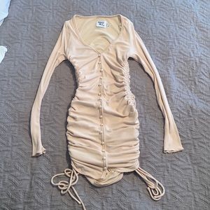 PRINCESS POLLY pearl detailed mini dress